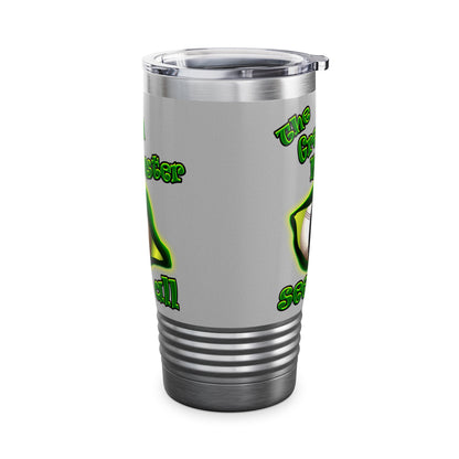 green monster - Ringneck Tumbler, 20oz (light grey)
