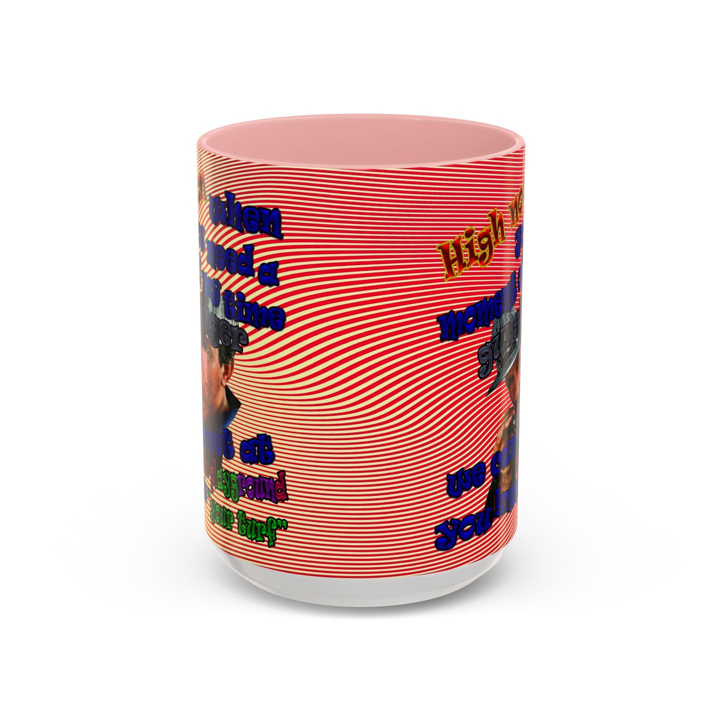 high noon - Accent Mug (yellow-orange wave)
