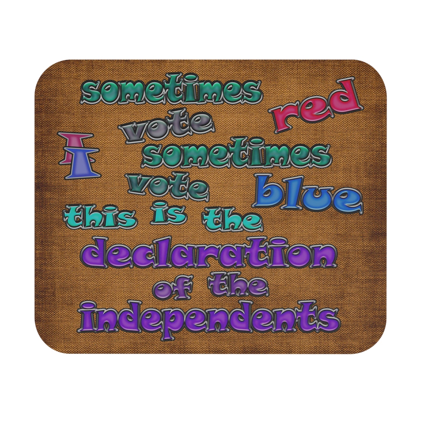 declaration of the independents - Mouse Pad (Rectangle) (brown papyrus)