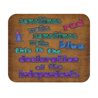 declaration of the independents - Mouse Pad (Rectangle) (brown papyrus)