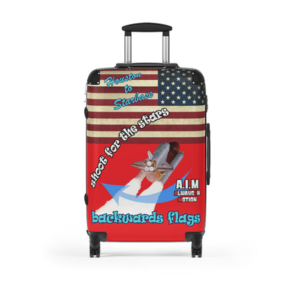 shoot for the stars - Suitcase (red)