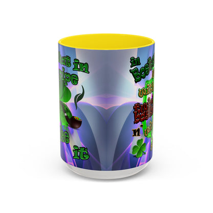 celtics logo - Accent Mug (grey-pink wave)