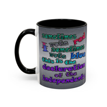 declaration of the independents - Accent Mug (brushed nickel)