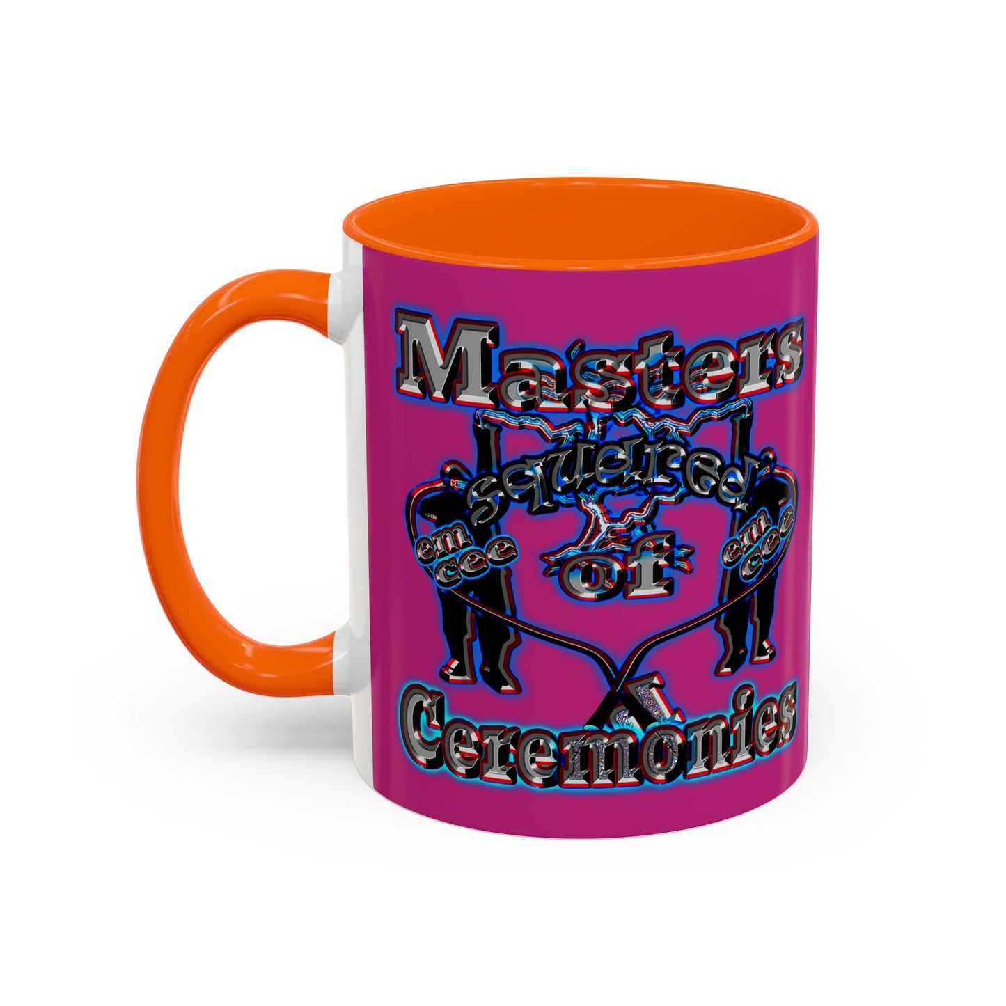 em cee squared - Accent Mug (pink)