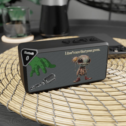 I don't care that your green - Jabba Bluetooth Speaker (dark grey)