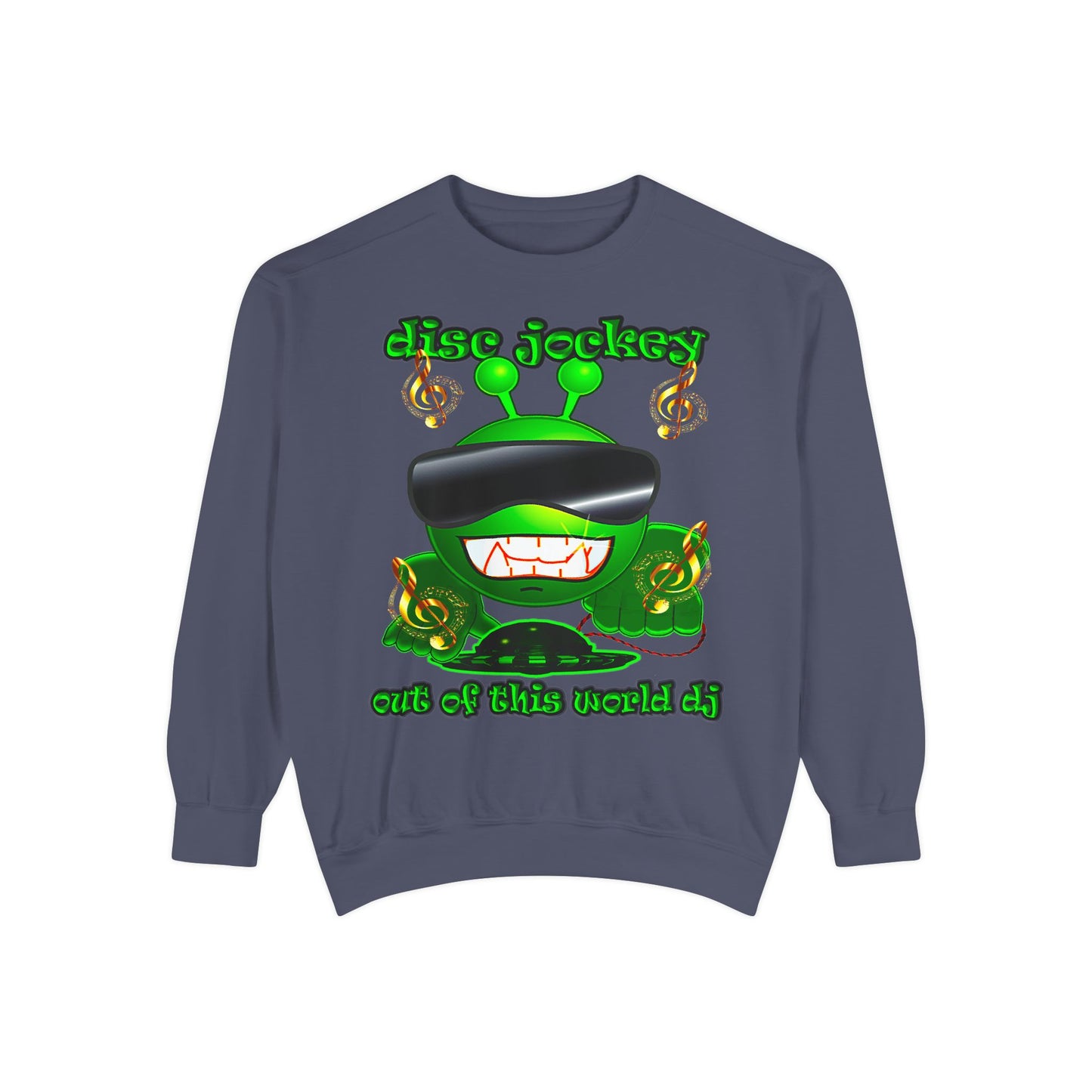 disc jockey - Unisex Garment-Dyed Sweatshirt