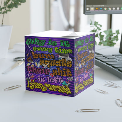 the bum's shit - note cube (purple wave)