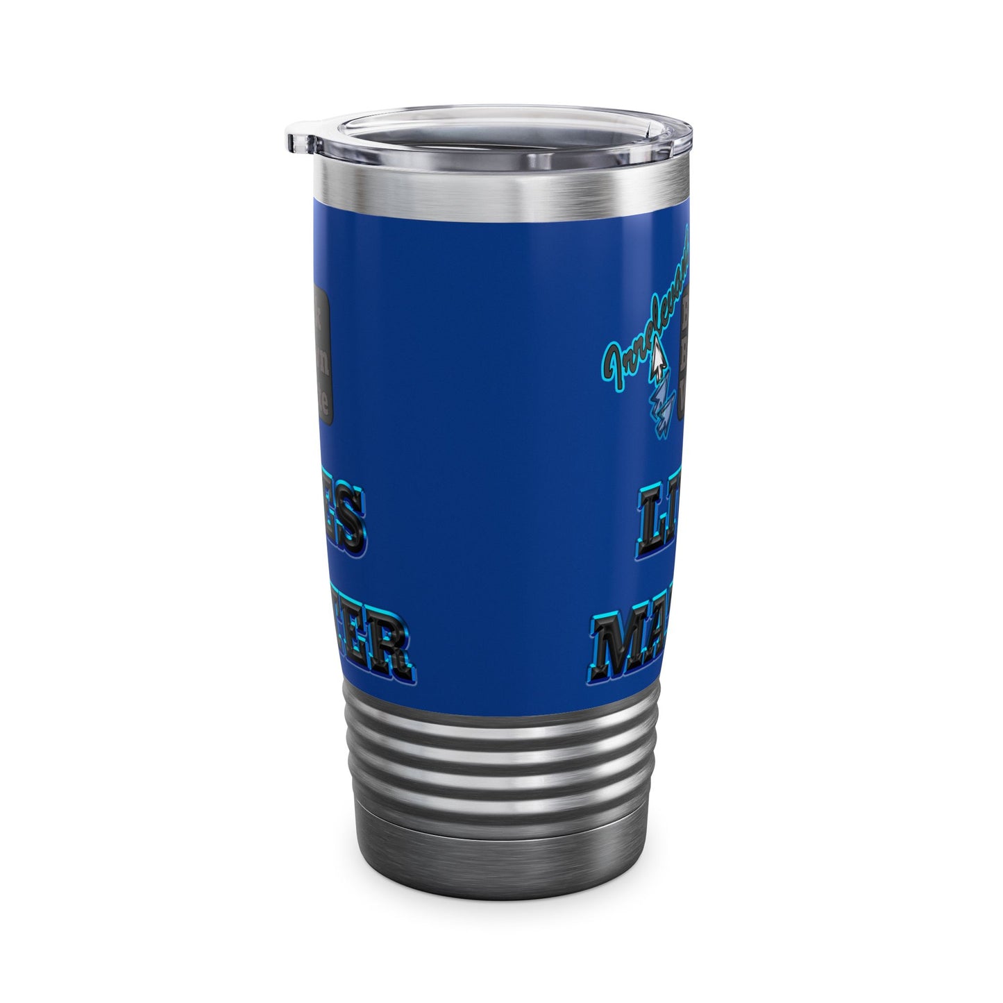 irrelevant - Ringneck Tumbler, 20oz (dark blue)