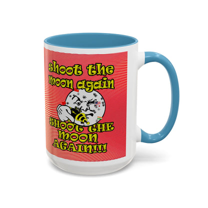 shoot the moon again - Accent Mug (yellow-orange wave)