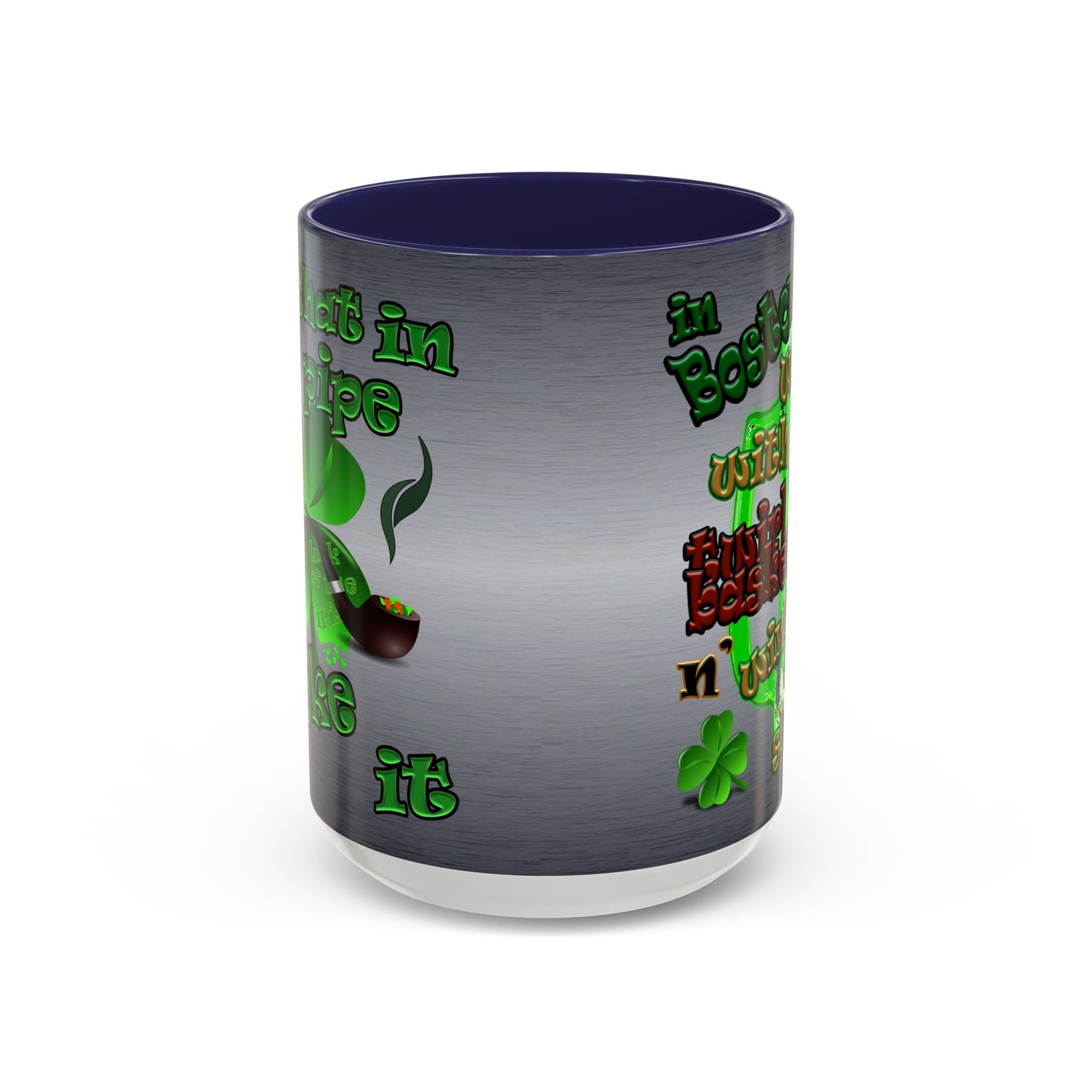 celtics logo - Accent Mug (brushed nickel)