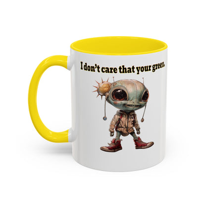 I don't care that your grey - Accent Mug (white)