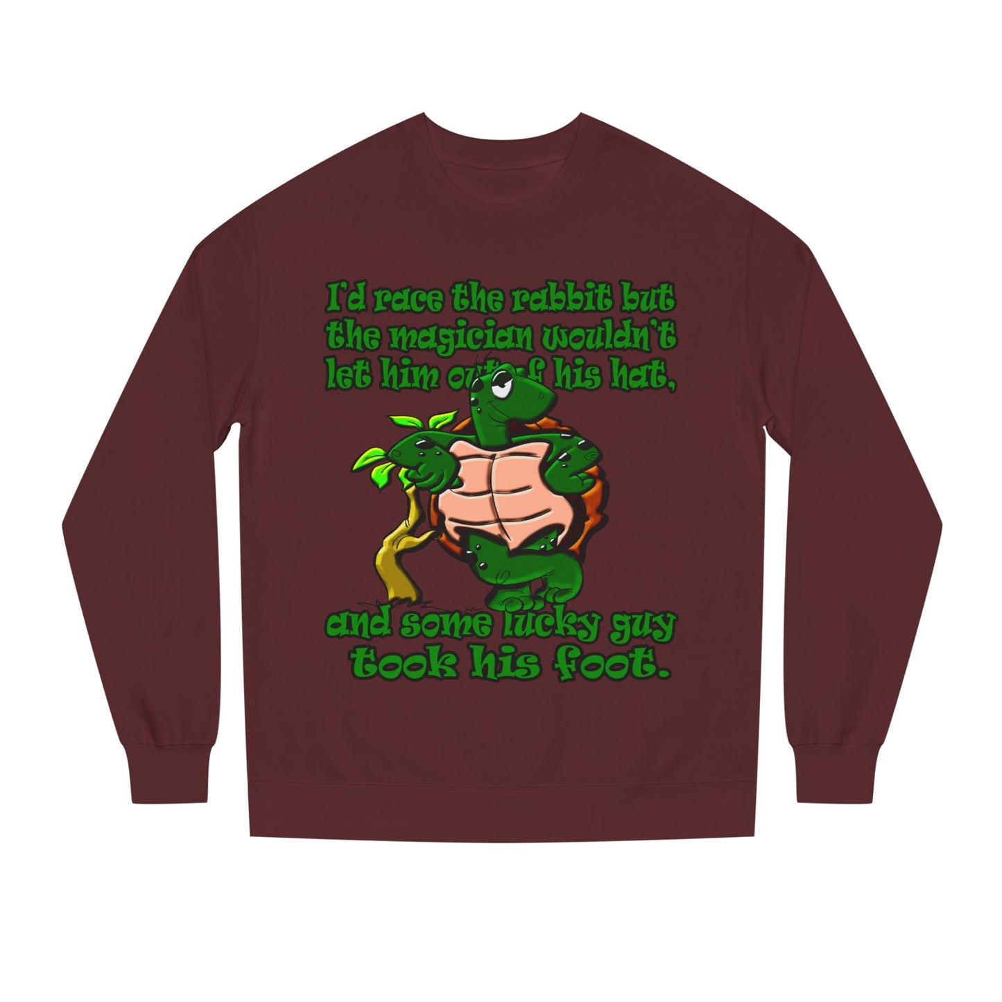 turtle race - Unisex Crew Neck Sweatshirt