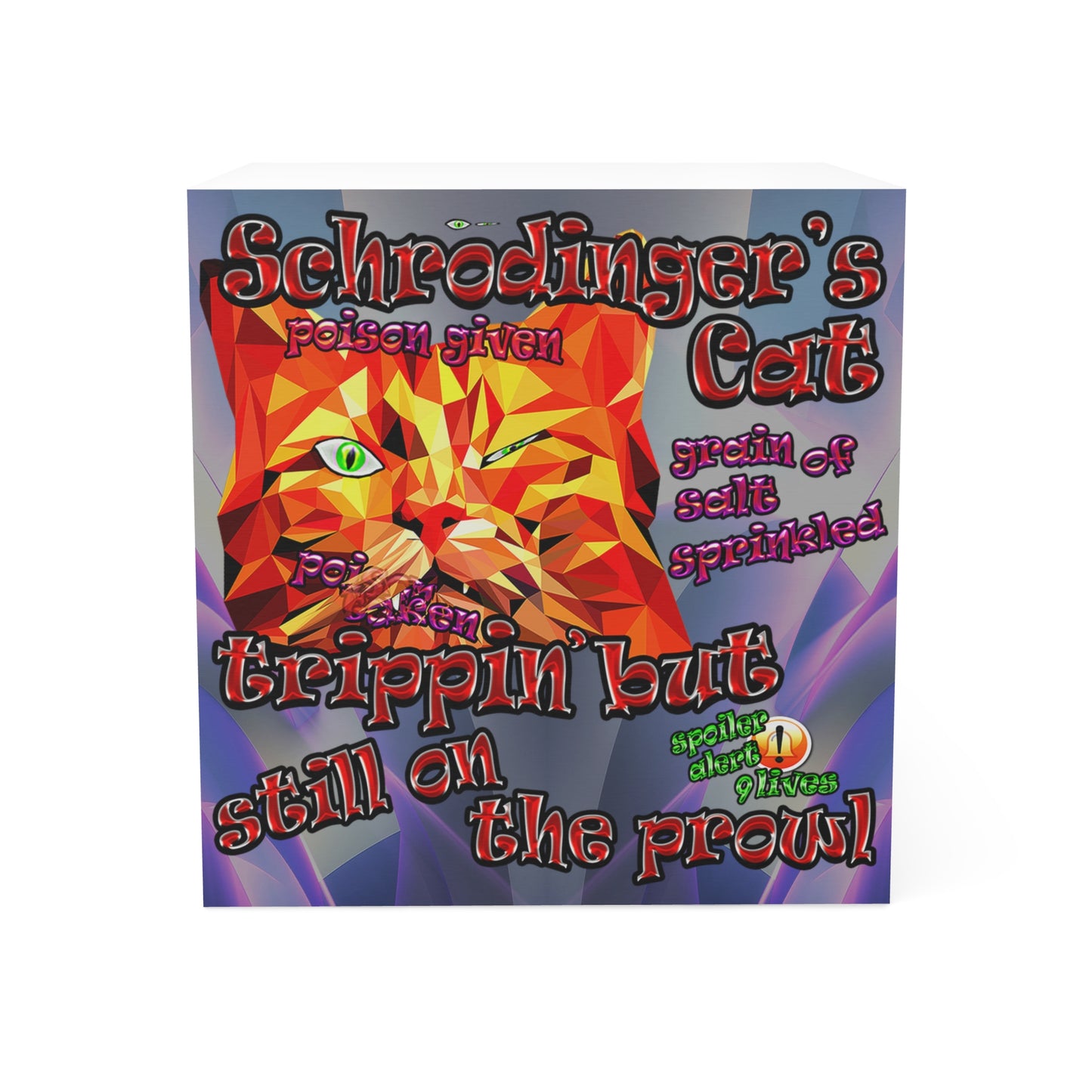 schrodinger's cat - note cube (grey-pink wave)