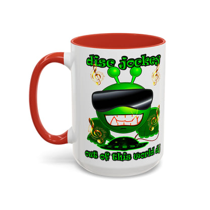 disc jockey - Accent Mug (white)