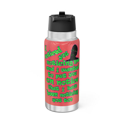 noticed you noticing - Gator Tumbler, 32oz  (yellow-orange wave)