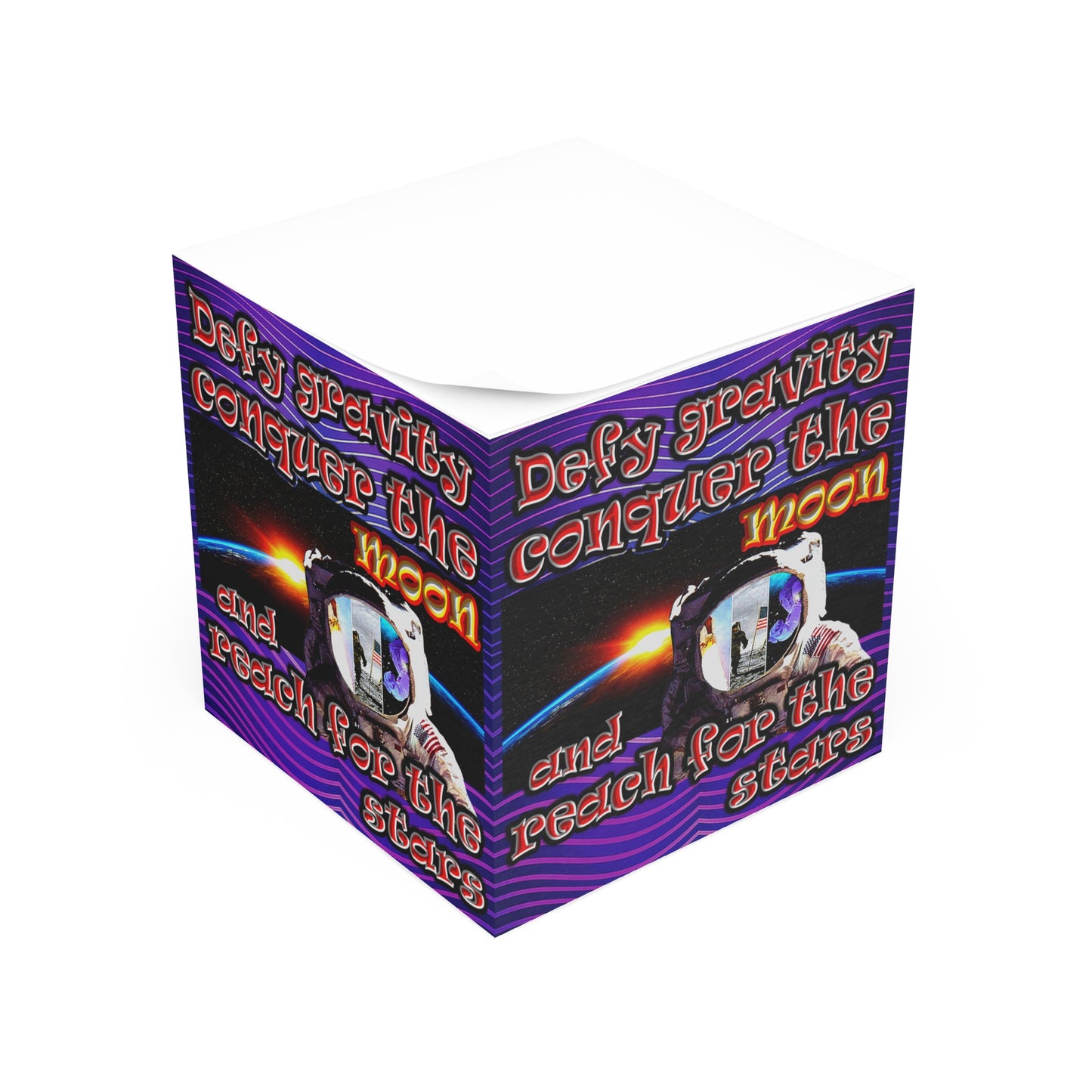 defy conquer reach - note cube (purple wave)