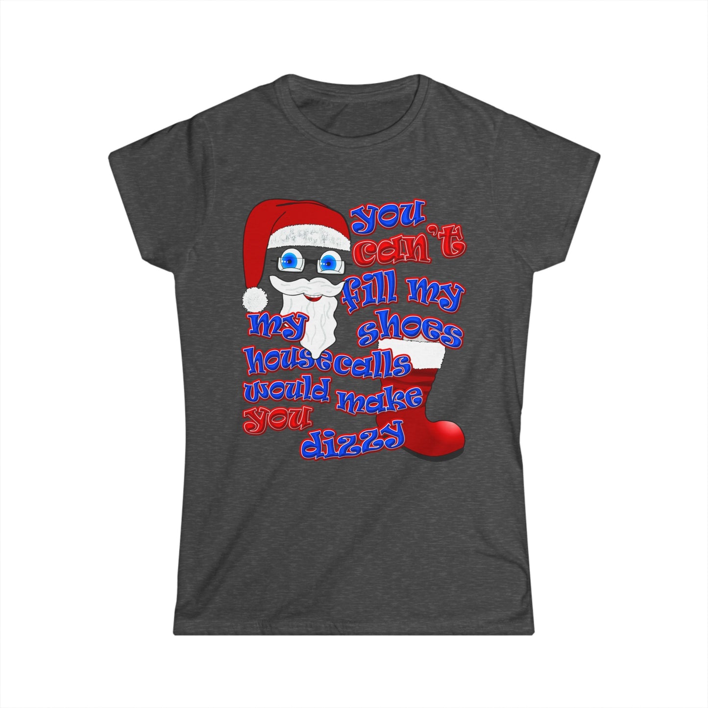 santa's shoes - Women's Softstyle Tee