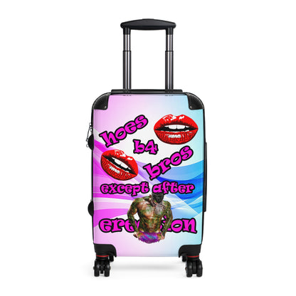 hoes b4 bros - Suitcase (light blue-pink wave)