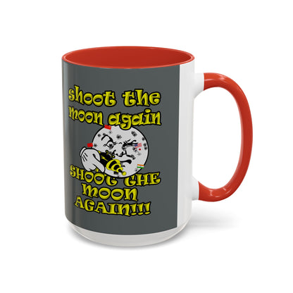 shoot the moon again - Accent Mug (dark grey)