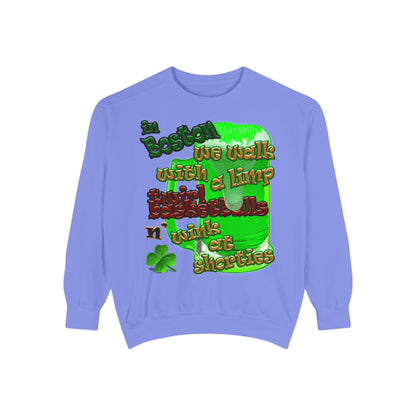 celtics logo - Unisex Garment-Dyed Sweatshirt