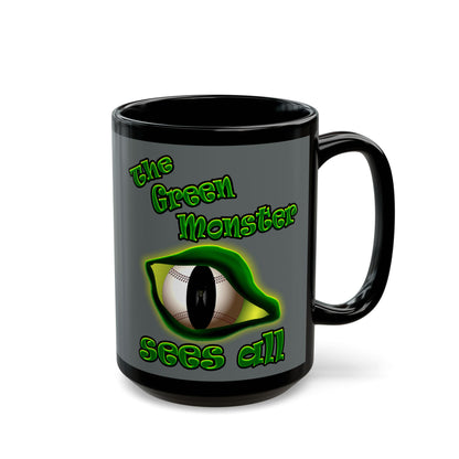 green monster - Black Mug (dark grey)