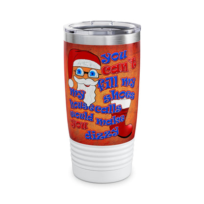 santa's shoes - Ringneck Tumbler, 20oz (burnt orange)
