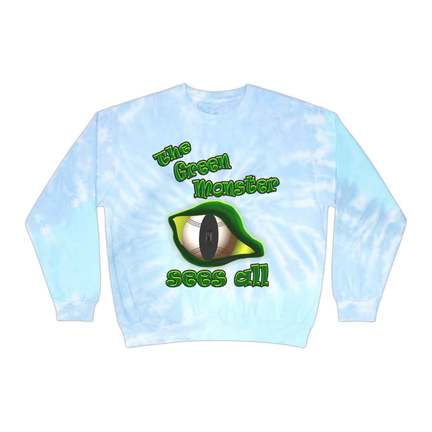 green monster - Unisex Tie-Dye Sweatshirt