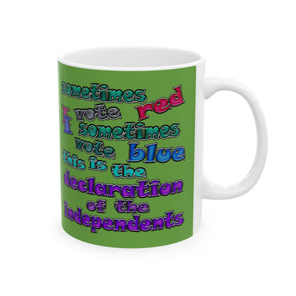 declaration of the independents - White Mug (green)