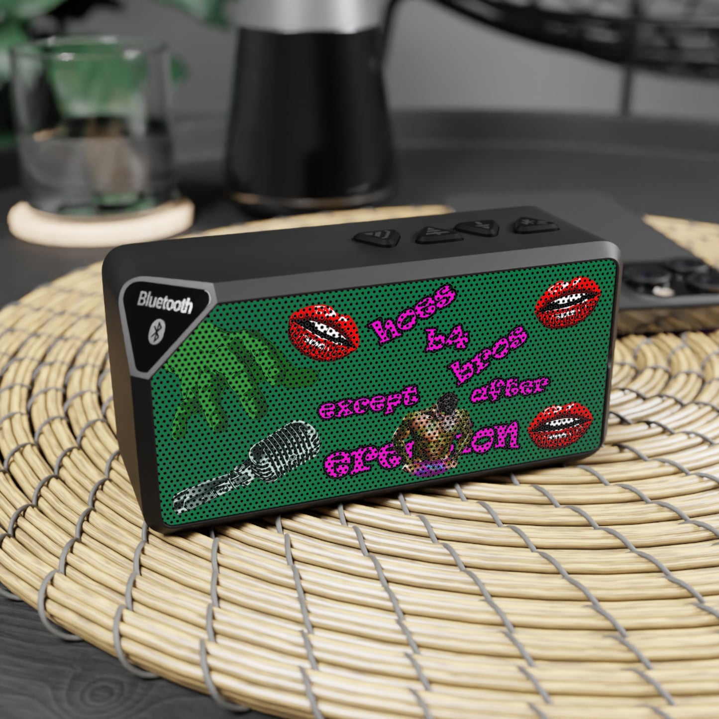 hoes b4 bros - Jabba Bluetooth Speaker (dark green)