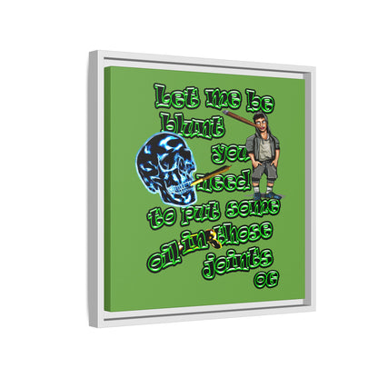 og - framed canvas art (green)