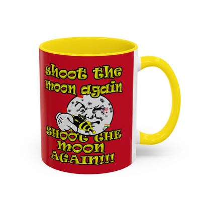 shoot the moon again - Accent Mug (dark red)