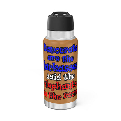 donkeys and elephants - Gator Tumbler, 32oz (light brown)
