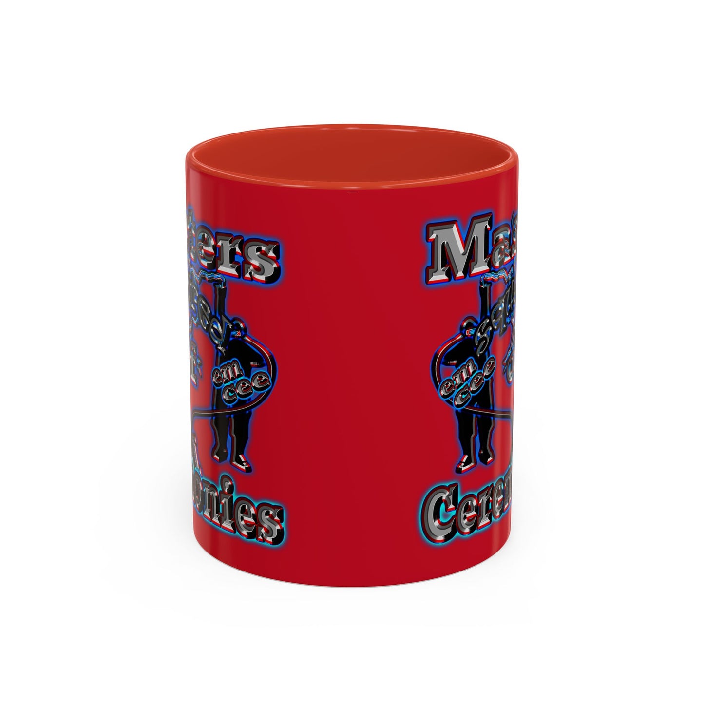 em cee squared - Accent Mug (dark red)