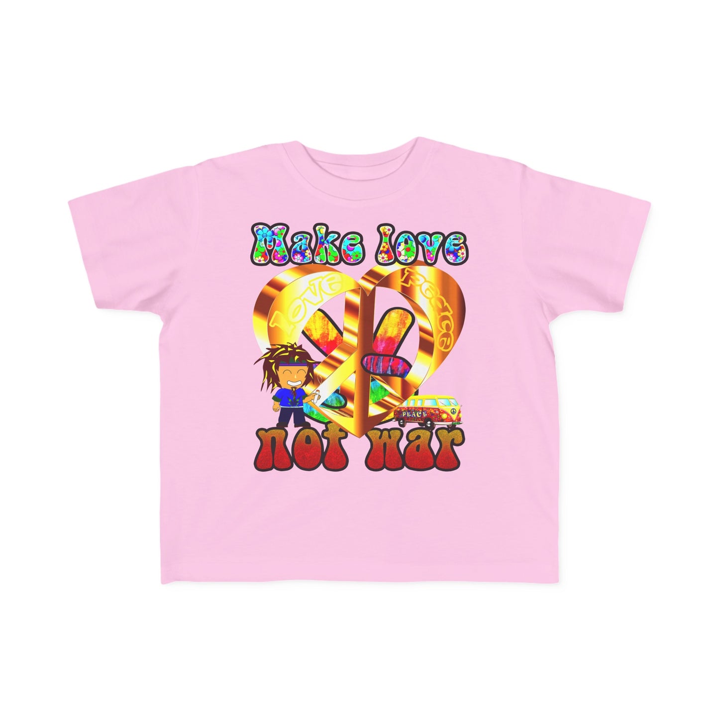 love peace - Toddler's Fine Jersey Tee