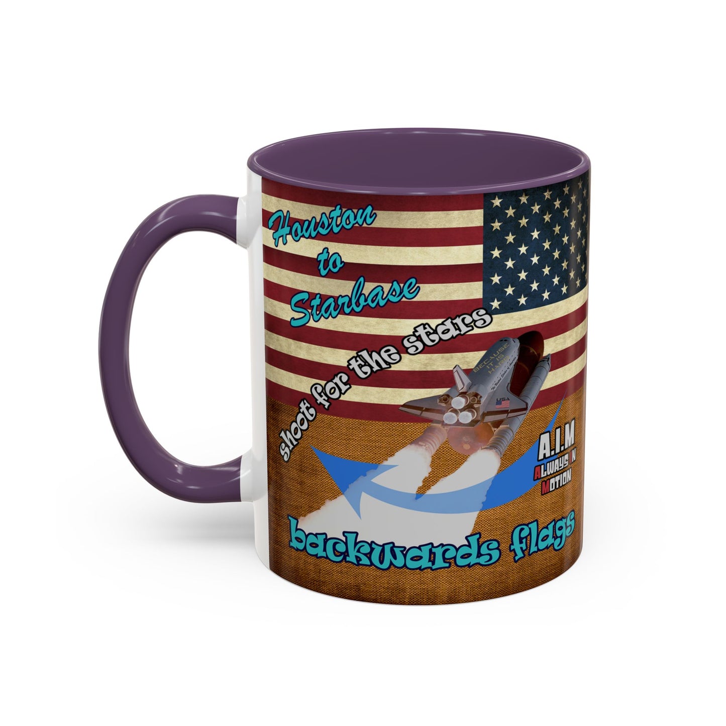 shoot for the stars - Accent Mug (brown papyrus)