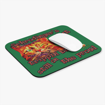 schrodinger's cat - Mouse Pad (Rectangle) (dark green)