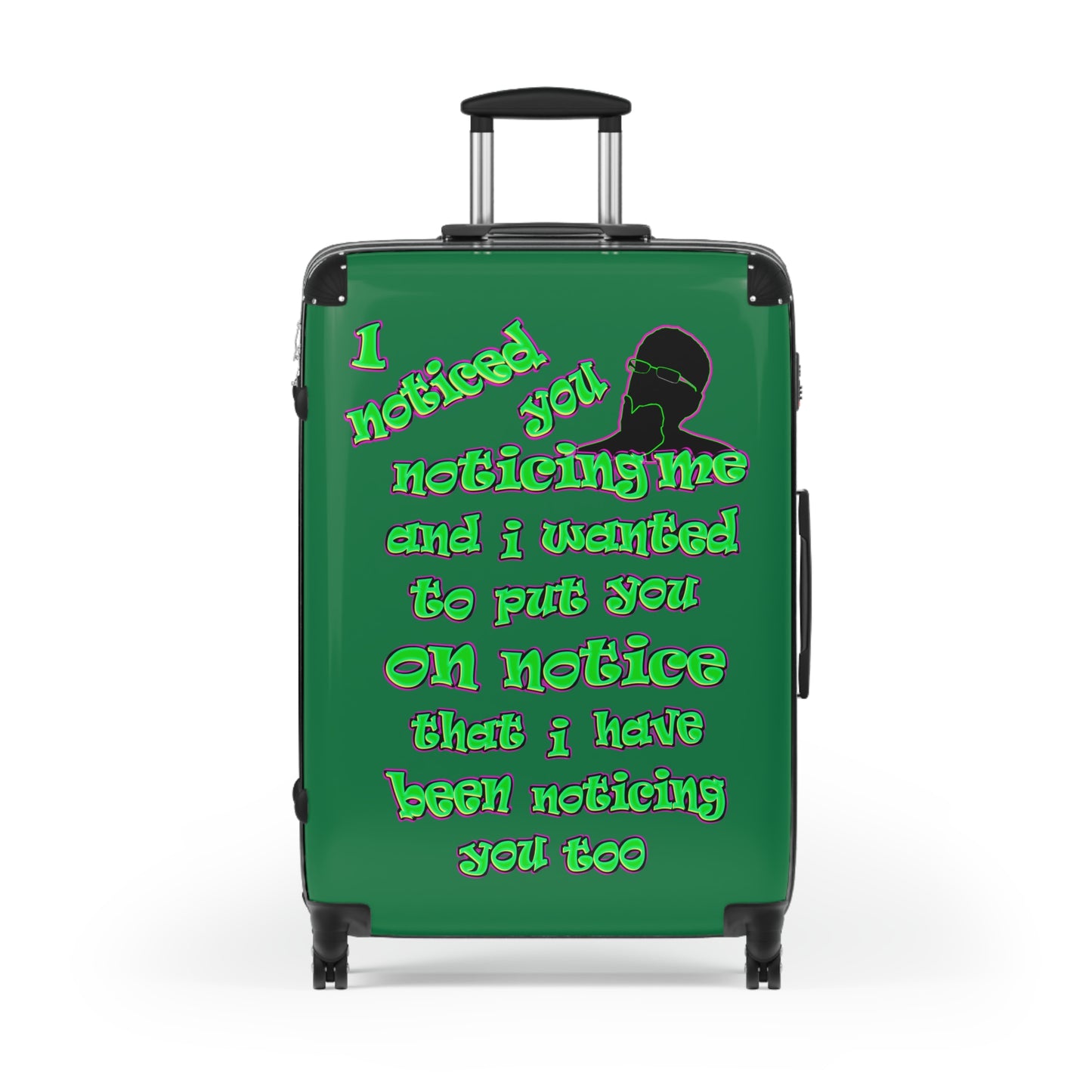 noticed you noticing - Suitcase (dark green)