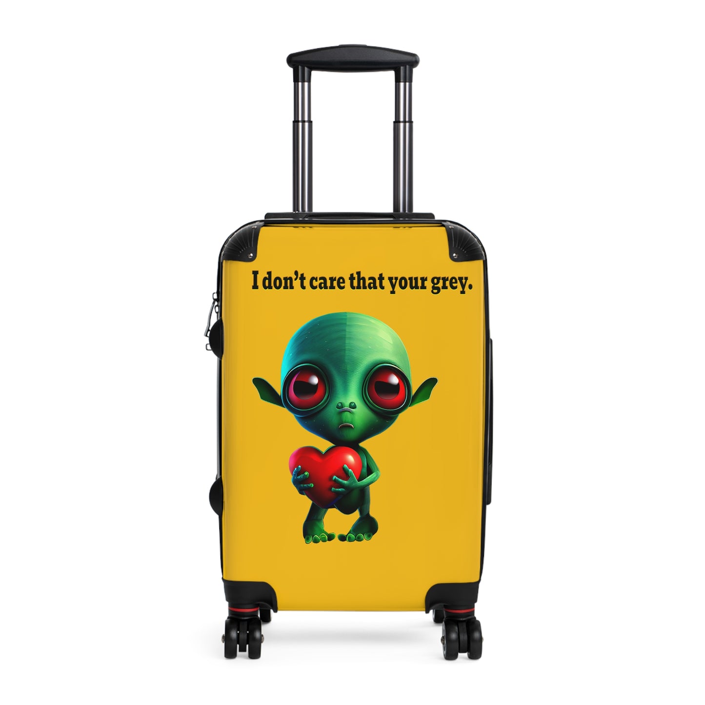 I don't care that your grey - Suitcase (yellow)