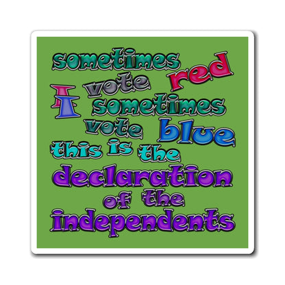 declaration of the independents - Magnets - (green)