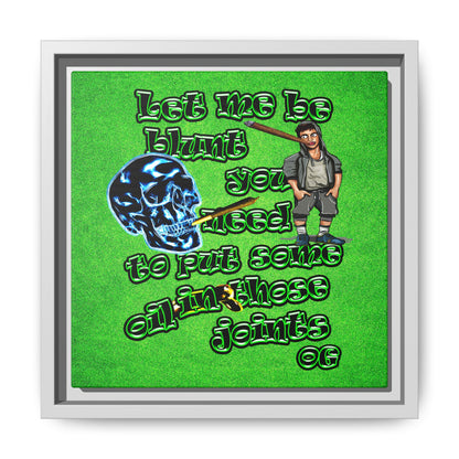 og - framed canvas art (green turf)