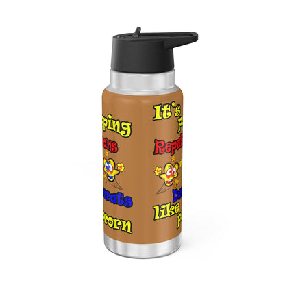 popping like popcorn - Gator Tumbler, 32oz (light brown)