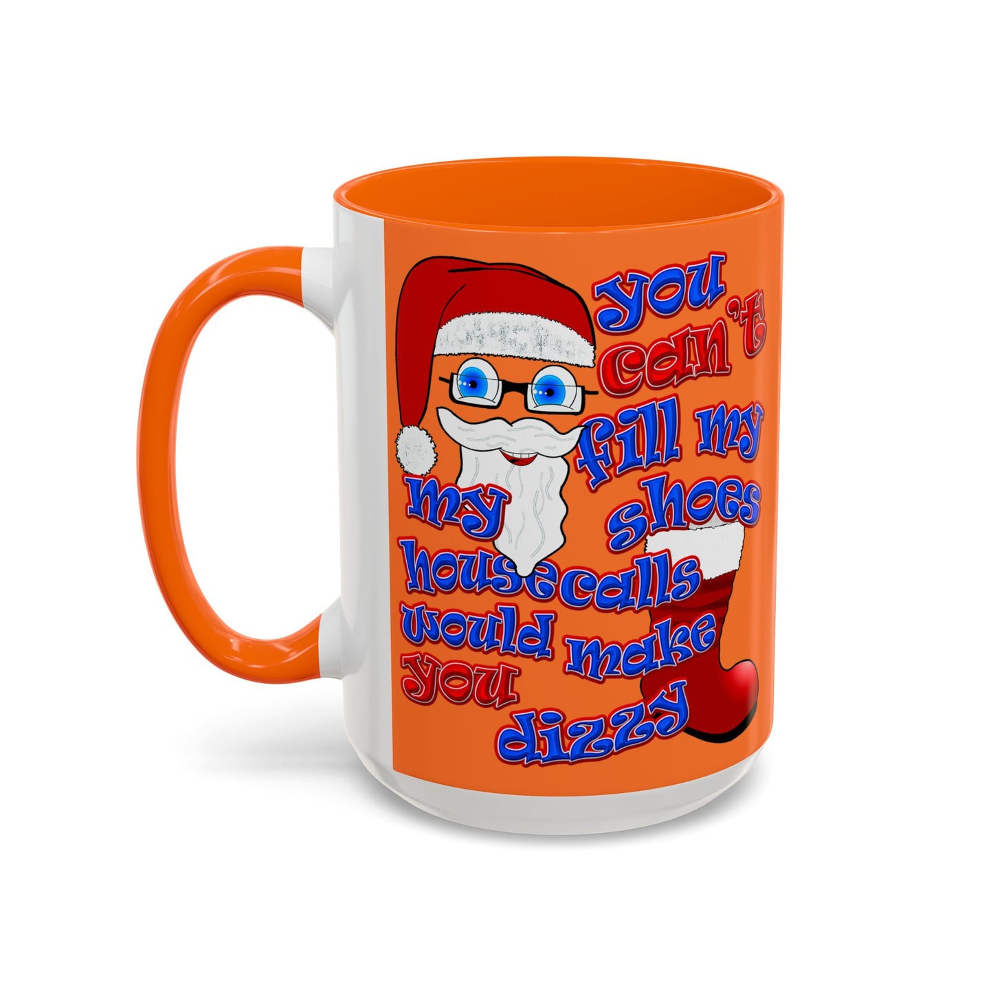 santa's shoes - Accent Mug (crusta)