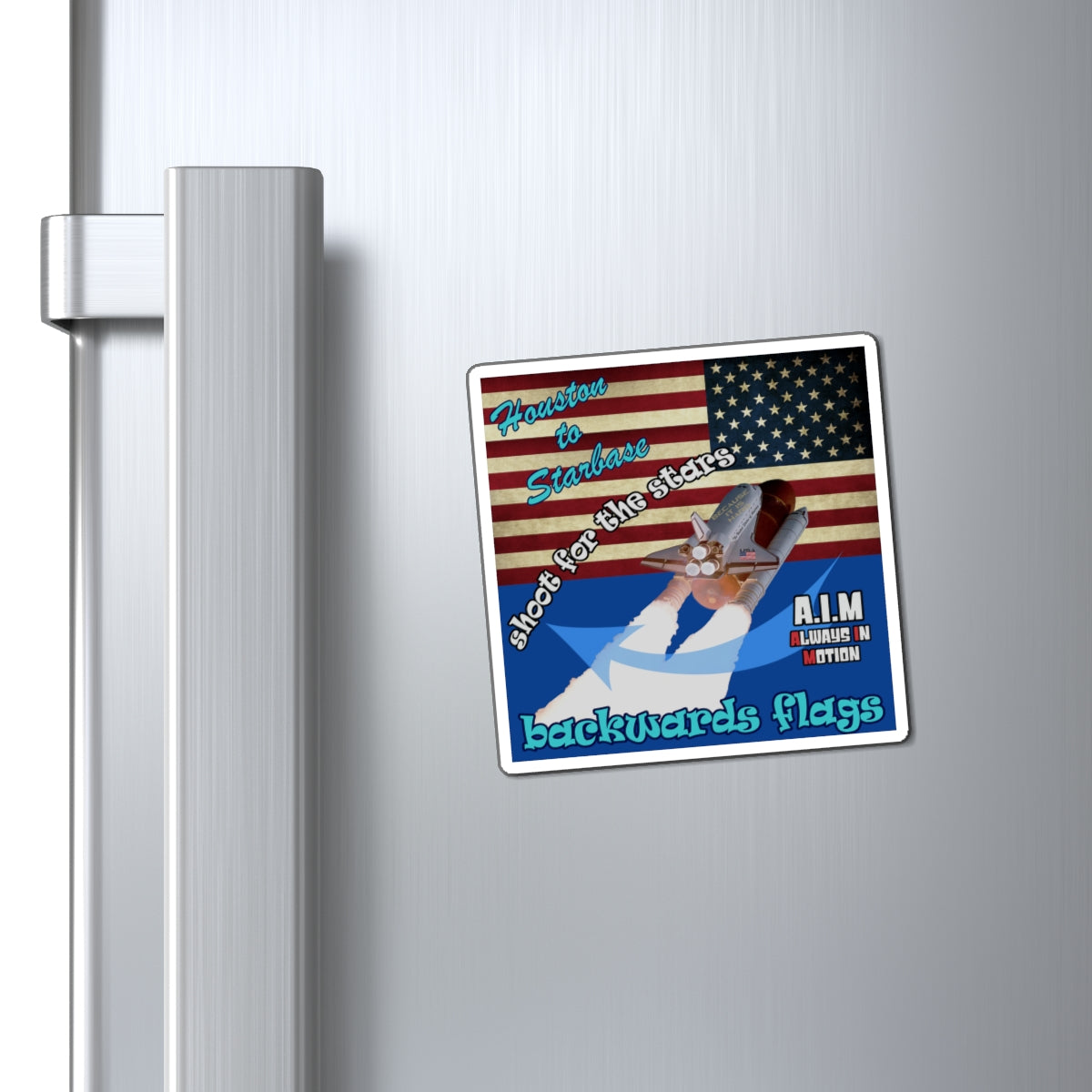 shoot for the stars - Magnets - (dark blue)