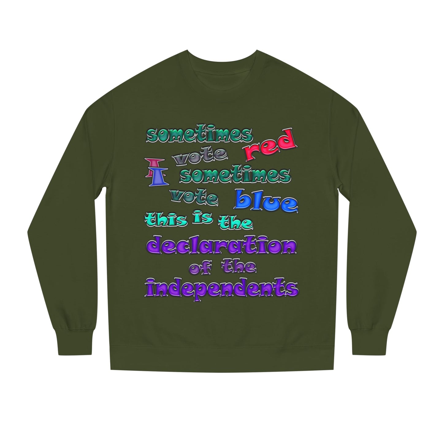 declaration of the independents - Unisex Crew Neck Sweatshirt