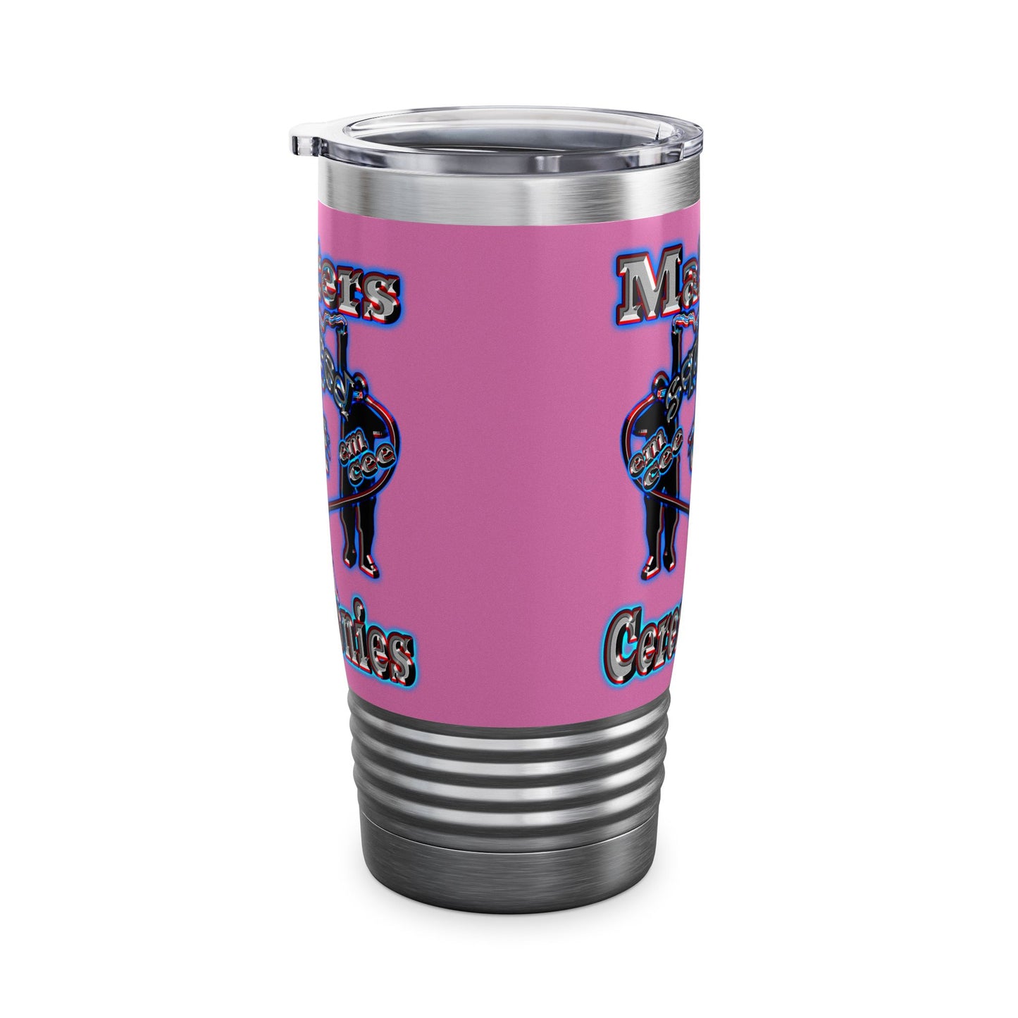 em cee squared - Ringneck Tumbler, 20oz (light pink)