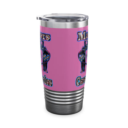 em cee squared - Ringneck Tumbler, 20oz (light pink)