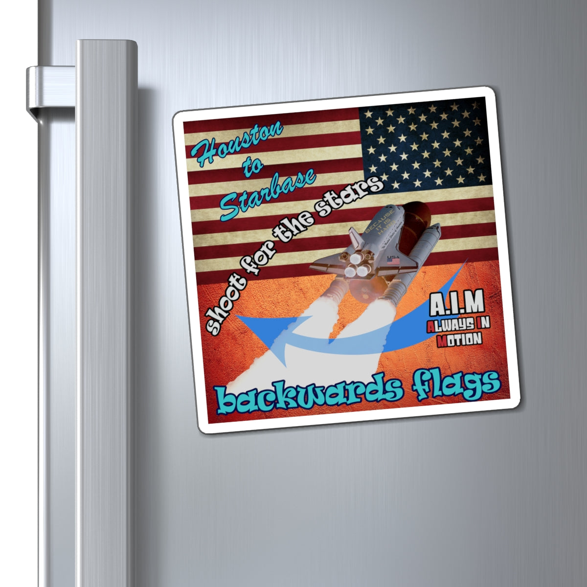shoot for the stars - Magnets - (burnt orange)