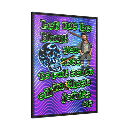 og - framed canvas art (purple wave)