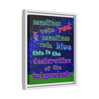 declaration of the independents - framed canvas art ('snoops' background)