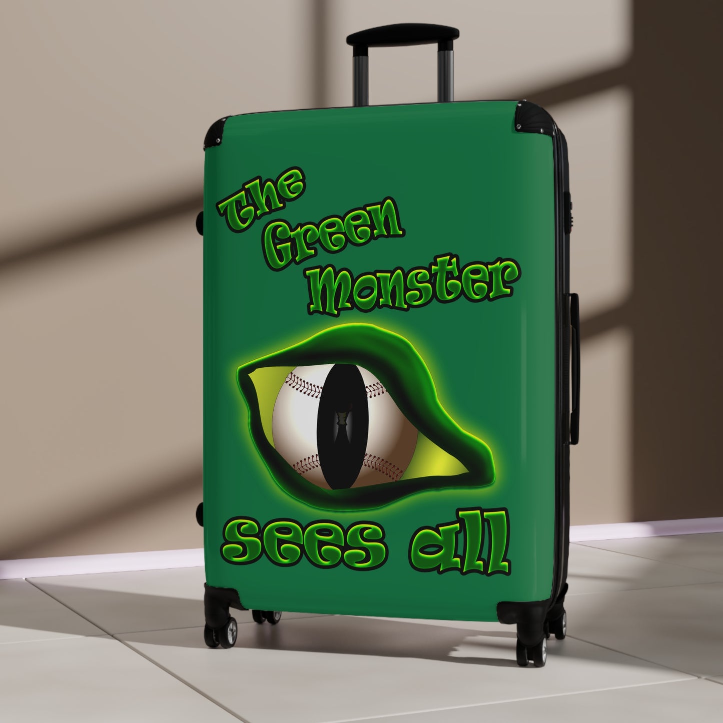 green monster - Suitcase (dark green)